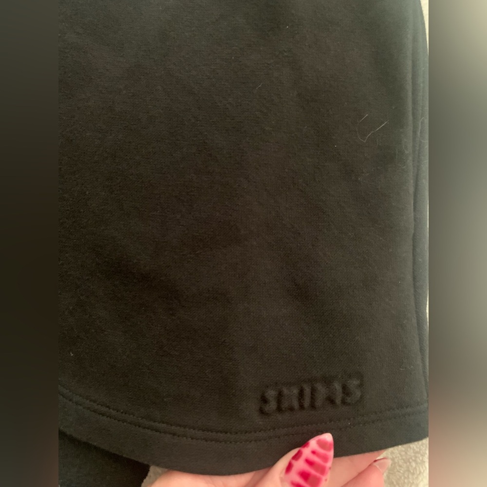 SKIMS Black Cotton Fleece Mini Skirt Onyx Small BNWT - Picture 8 of 11